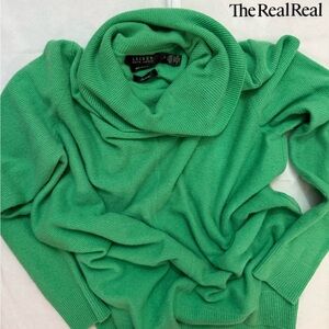 Lauren Ralph Lauren 100% Cashmere Green Women’s Sweatwer